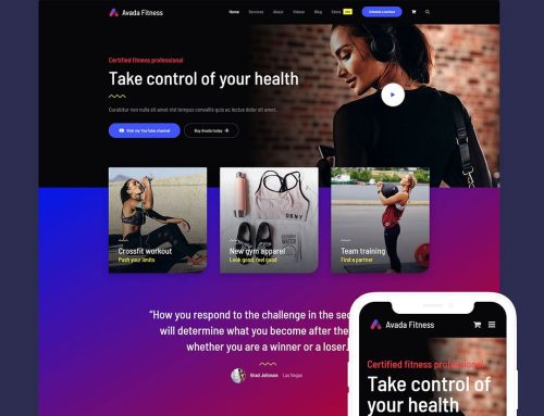 Avada Fitness Prebuilt Website